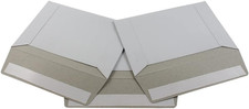 30 Ecoswift 6.5 X 4.5 Rigid Photo Mailers Stay Flats White Cardboard Self Seal