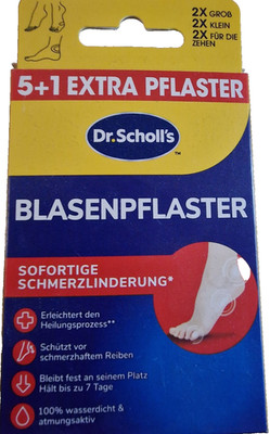 Dr. Scholl's Blasenpflaster wasserdicht atmungsaktiv Schmerzschutz 6Stk