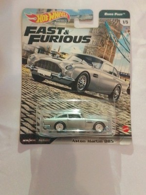 HOT WHEELS PREMIUM EURO FAST ASTON MARTIN DB5 SILVER FAST & FURIOUS LAST ONE  