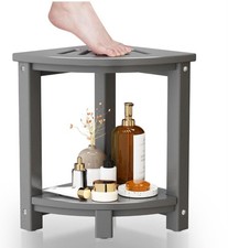 Ciokea Corner Shower Stool for Inside Shower, HDPE Waterproof Shower Bench,...