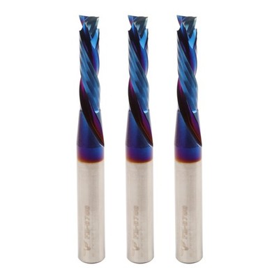 FOOS Nano - Compression Cut Spiral Router Bit Set - Solid Carbide - 1/4  S