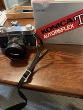 Konica Autoreflex T Film Camera  W/ Konica Hexanon AR 57mm F 1.4 Lens