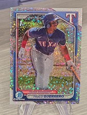 Pablo Guerrero 2024 Bowman Chrome Speckle Refractor /299 1st #BCP-212 Rangers