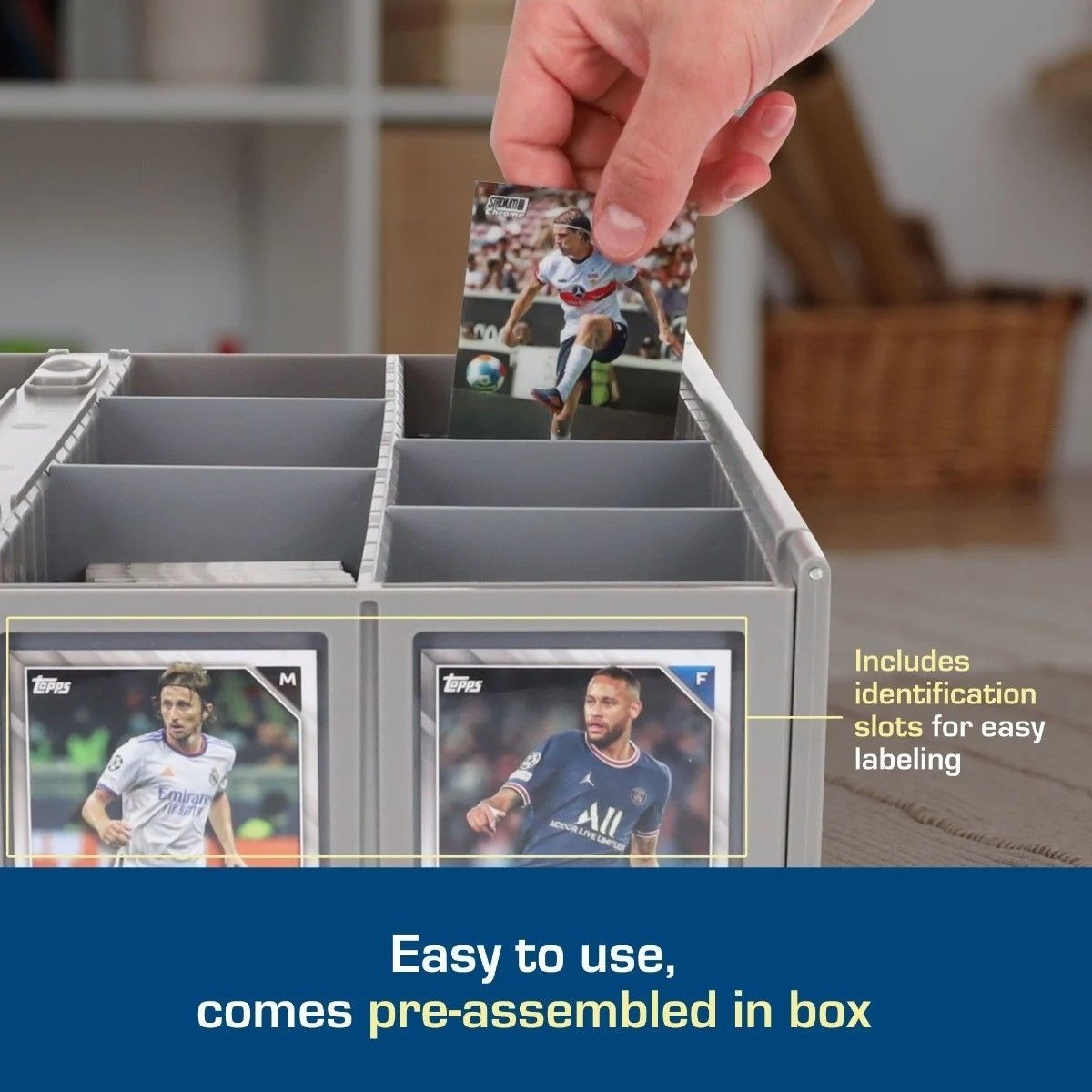 BCW Collectible Card Bin - 3200 Holds Toploaders, Magnetics, and Deck Boxes