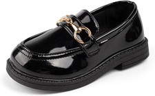 Infant Baby Boy Oxford Shoes PU Leather Loafers Rubber and Soft Sole Wedding Dre
