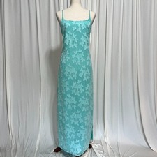A New Day turquoise open back maxi dress