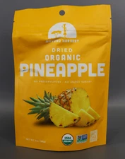 Mavuno Harvest Organic Dried Pineapple Fruit NON GMO - 2 oz Bag - exp 10/31/2026