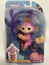 Fingerlings SUMMER Pink / Orange Interactive Baby Monkey by WowWee