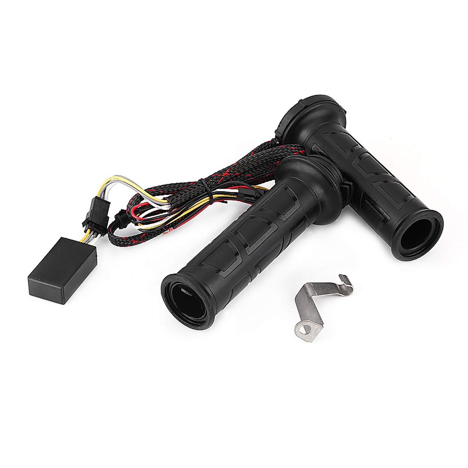 ⁺1 Pair 22mm Motorcycle Electric Hot Heating Warm Hand Grips Handlebar.