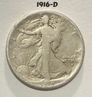 1916-D Walking Liberty Half Dollar ( Key-Date )