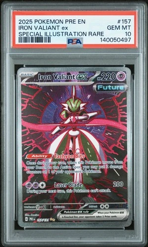 Iron Valiant ex 157/131 SIR Pokemon Prismatic Evolutions GEM MINT PSA 10