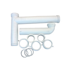 Lasco 03-4215 Kitchen Sink Drain Kit, White Plastic, 1-1/2 x 16 In. - Quantity 1