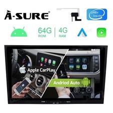Autoradio nera Android 4+64 GB WIFI GPS con DAB+ per Opel Corsa Astra Vectra