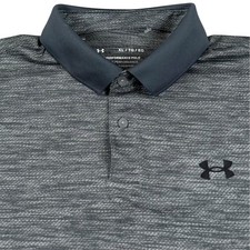 Under Armour The Performance Polo Golf Shirt Solid Grey Casual Mens Size XL