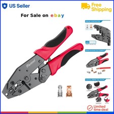 Spark Plug Ignition Wire Crimping Tool Ratchet Pliers for 8-8.5mm Wires