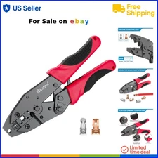 Spark Plug Ignition Wire Crimping Tool Ratchet Pliers for 8-8.5mm Wires