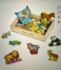 Melissa Doug 20 Wooden Animal Magnets in a Box