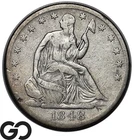 1848-O Seated Liberty Half Dollar, New Orleans Mint Issue