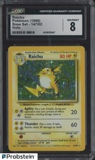 1999 Pokemon Base Set #14 Raichu Holo CGC 8 NM-MT