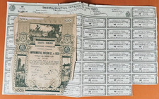 ROMANIA State / Government  Bond Imprumutul Intern 5,000 Lei 1920 + dividend cps