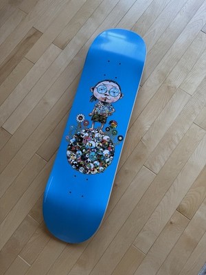 SIGNED Authentic Takashi Murakami Vans Blue Art Skateboard | eBay