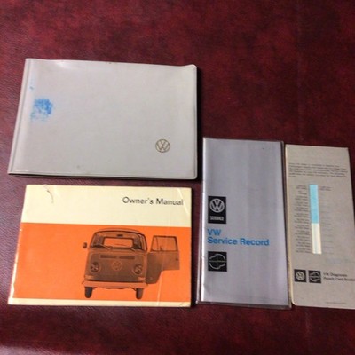 1970 VOLKSWAGEN VAN BUS KOMBI PICK UP DELIVERY ORIG OWNERS MANUAL BOOKS CASE ALL