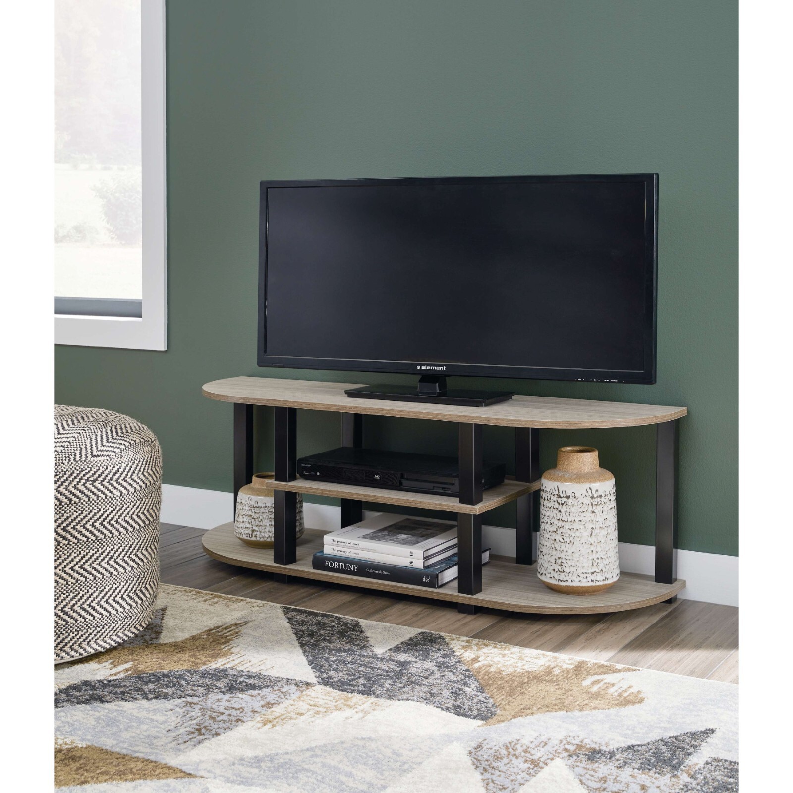 Signature Design by Ashley Bertmond - Light Brown / Black - TV Stand