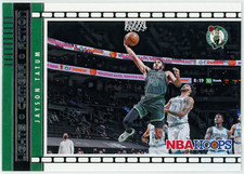 2021-2022 Panini NBA Hoops Basketball Lights Camera Action Jason Tatum