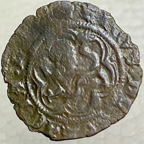 Moneda Medieval Años 1400-1406 Reino de Castilla y León Rey Enrique III Blanca