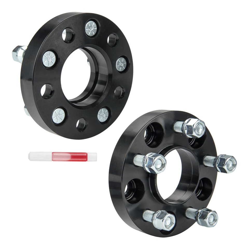 2x 1" 5x4.5 Hubcentric Wheel Spacers 1/2"x20 For Ford Mustang Ranger Explorer - Image 3 of 4