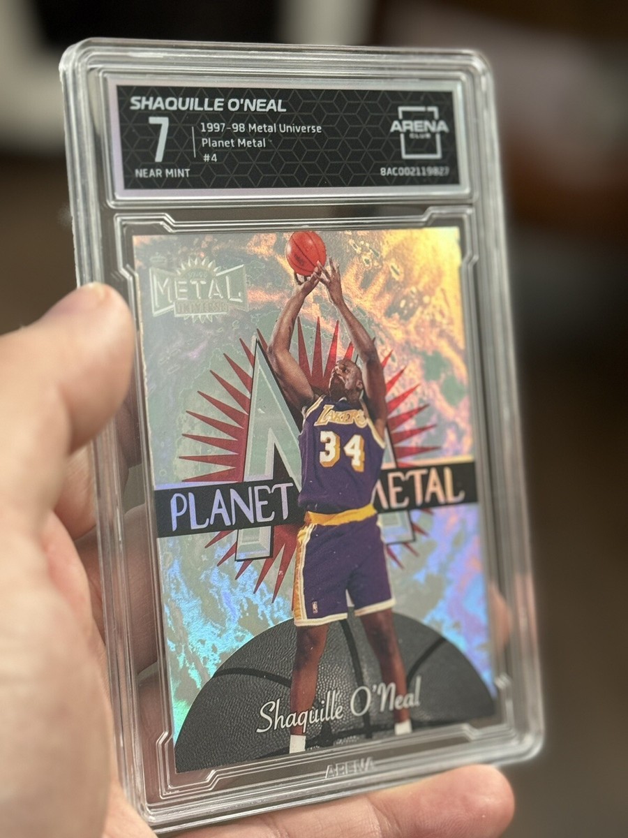 1997-98 Metal Universe Shaquille O'Neal Planet Metal #4, (/15 PM