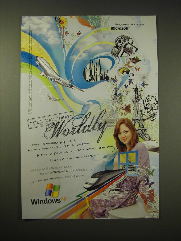 2006 Windows XP Ad - Start Something Worldly | eBay
