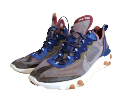 Nike React Element 87  Dusty Peach  Shoes Mens US Size 13 EUC Cork AQ1090-200