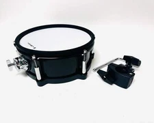 Lemon 10” x 4” Mesh Tom Black Sparkle w Clamp for Roland Alesis Strike Kit