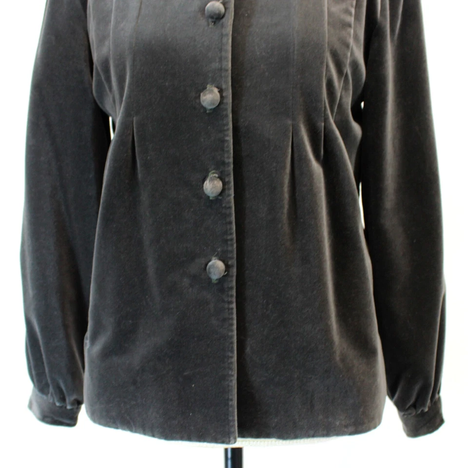 Lyell Elizabeth Street винтажный 20 стимпанк ар-деко стиль бархатная куртка Sz 8 - Изображение 4 из 4