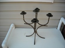 Wrought Iron 5 Candle Candelabra