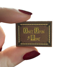 ÉRASE UNA VEZ LIBRO DE CUENTOS DE HADAS Casa de muñecas miniatura libro escala 1:12