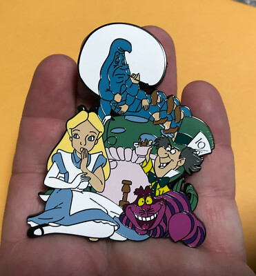 Disney - ディズニー　アリス　ピン　ヤングオイスター　マッドハッター　キャタピラー PIN ALICE IN WONDERLAND CATERPILLAR CHESHIRE CAT MAD HATTER