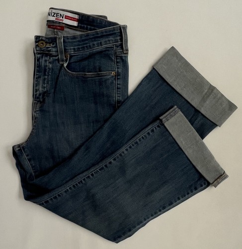 Pantalones de mezclilla para mujer Denizen Levi's 10M azules totalmente moldeados elásticos con puños tiro alto - Imagen 17 de 18