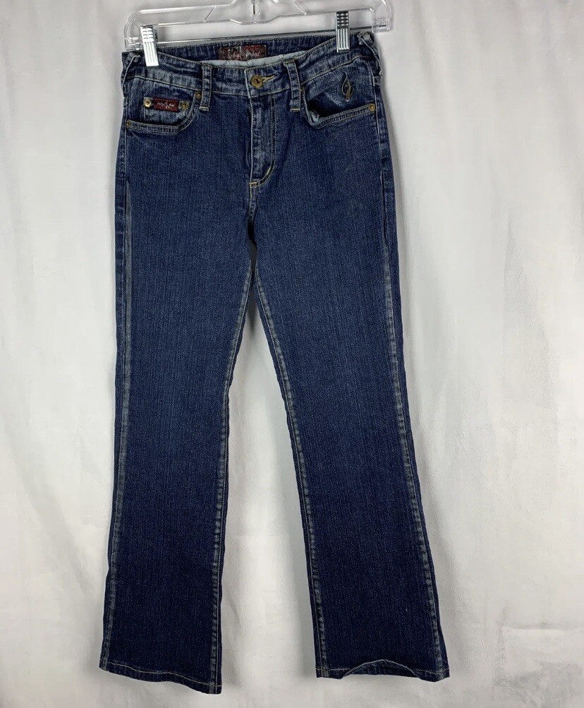 Baby Phat Size 5 Womens/Jrs Denim Blue Jean Pants