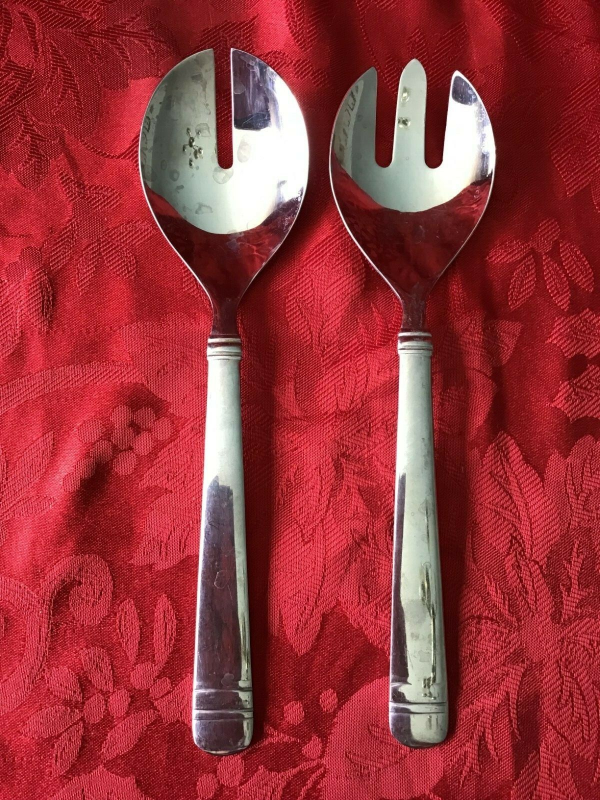 JC Penney Home Collections Stainless JPF10 SALAD SERVING SPOON AND