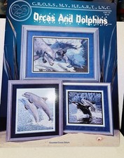 Leisure Arts Orcas and Dolphins Counted Cross-stitch Book by Cross My Heart Inc