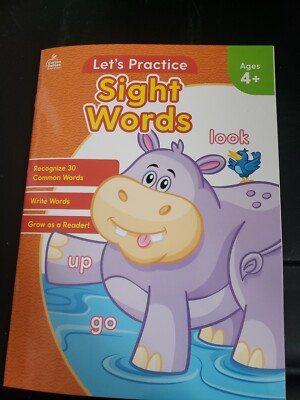 Carson Dellosa Beginning Sight Words PreK Kindergarten Boy Girl 30 Words Age 4+