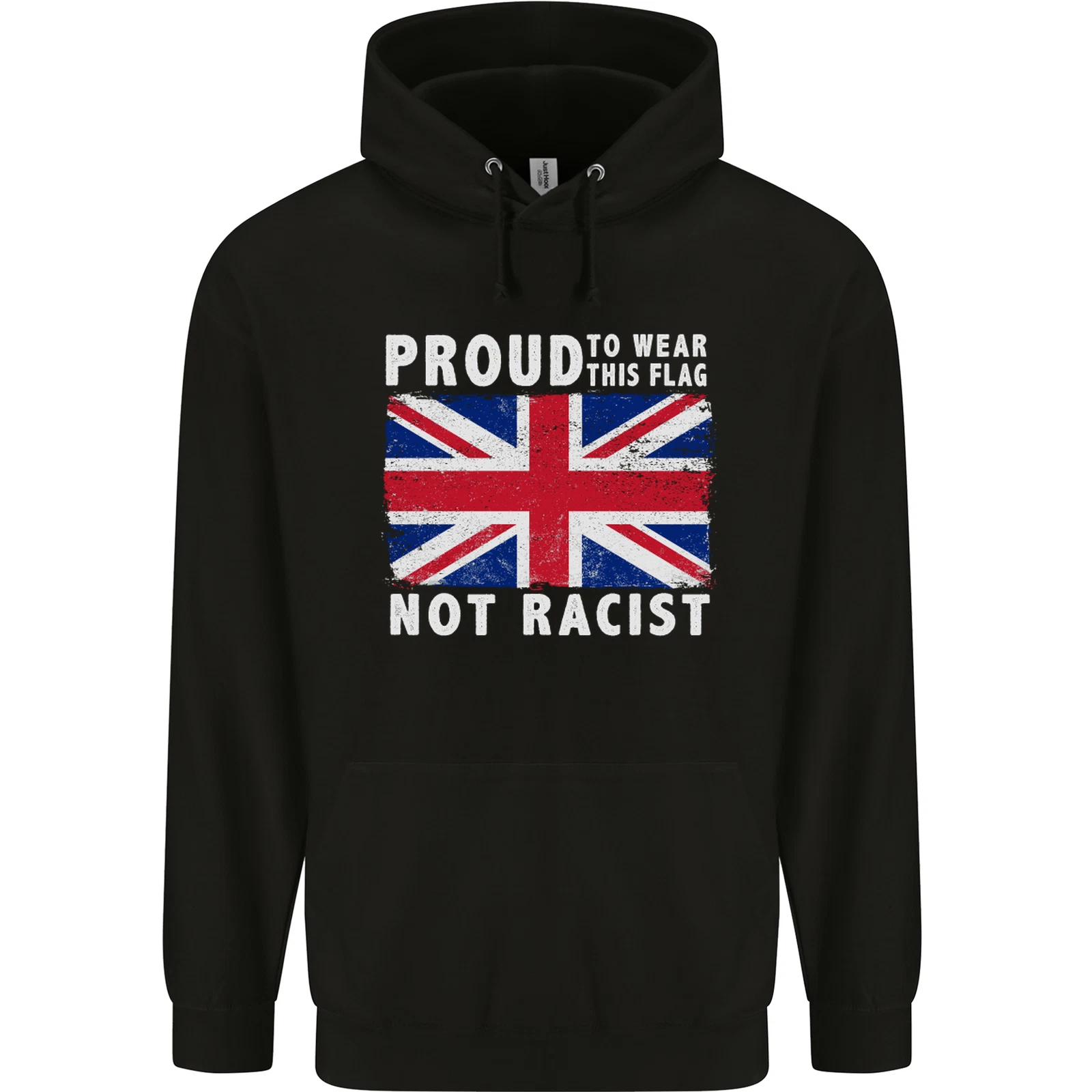 Proud to Wear Flag Not Racist Union Jack Childrens Kids Hoodie