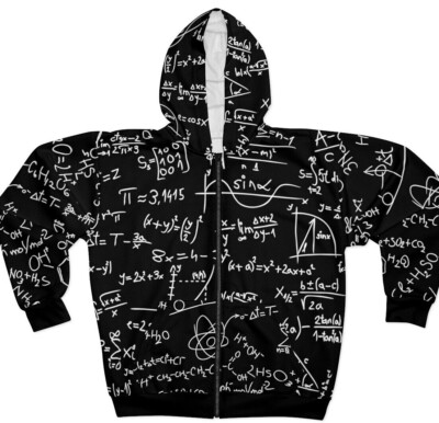 Math Equation HOODIE Mathematic Algorithm Algebra Albert Einstein Joke Geek GIFT