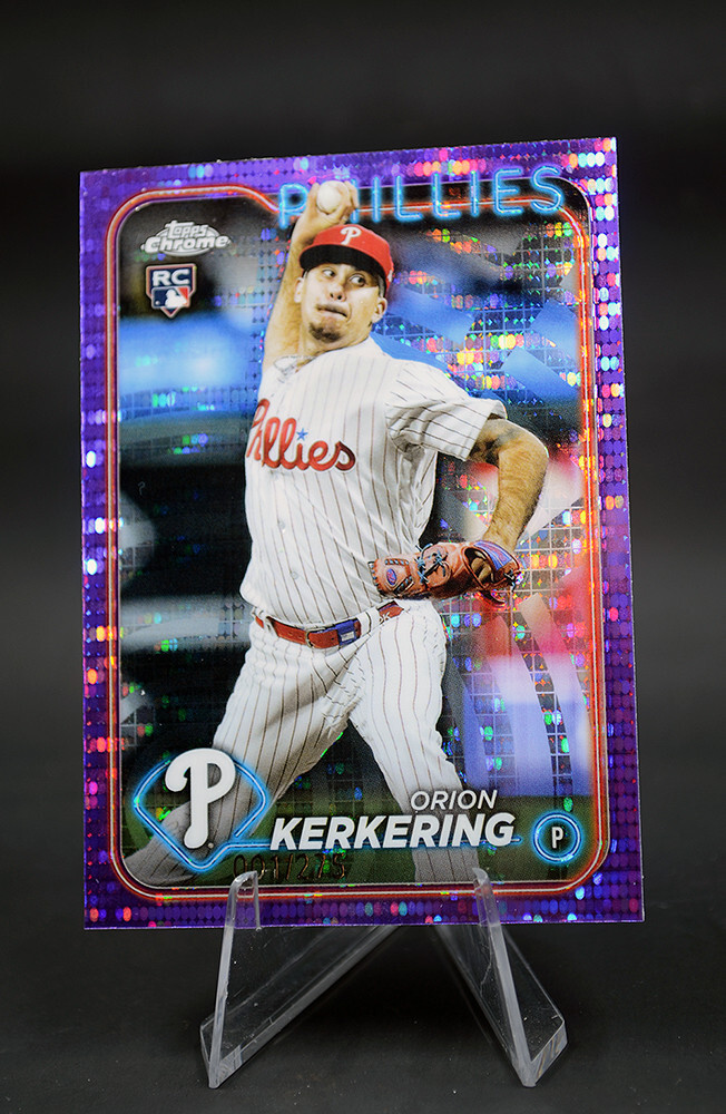 Orion Kerkering #180 - 2024 Topps Chrome Sonar Purple Refractor (RC) 1/275