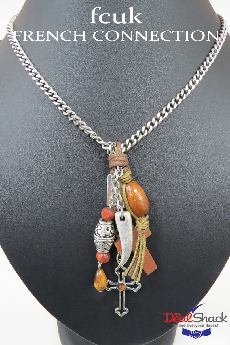 FRENCH CONNECTION FCUK UNISEX MIXED PENDANT ACCESSORIES NECKLACE RRP 38.00