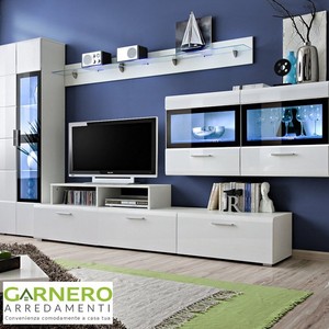 Parete attrezzata toronto mobile soggiorno salotto porta tv base ... Parete attrezzata salotto