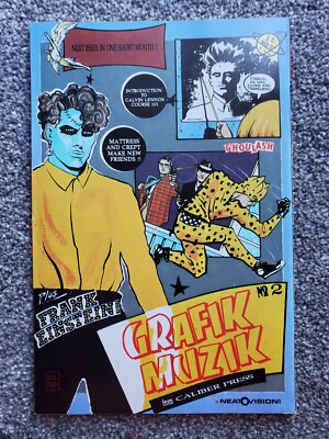 GRAFIK MUZIK #1 1990 Caliber Press MIKE ALLRED 1st Color Madman