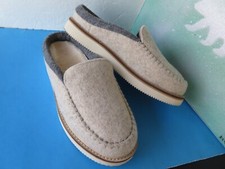NWOB Sanuk Wo's Cozy Vibe SM Wool Slipper Oatmeal Grey Slip On 1130230 Size 7